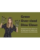 Skeleteen Dinosaur Claws Costume Accessories - Velociraptor Pretend Play Dino Paw Gloves Cosplay Accessories for Adults and Kids