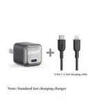Anker mobile phone fast charging wall charger Apple 6-14 set black + 0.9m C-L fast charging cable