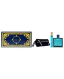 Versace Eros by Versace for Men - 3 Pc Gift Set 3.4oz Eau de Toilette, 10ml Eau de Toilette, Blue Trousse