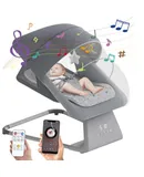 Baby Swing for Infants | Electric Baby Bouncer and Rocker with Large Screen, Remote Infant Swing for Baby Boy Girl with Bluetooth, Baby Swings for Infants to Toddler with 11 Lullabies, 5 Speeds