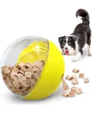 Dog Treat Toy Interactive Dog Toys for Boredom Busy, Enrichment Toys for Dogs Mental Stimulation Mentally Stimulating （Yellow）