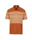 Gioberti Mens Multi-Stripe Short Sleeve Polo w/ Pocket