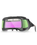 Automatic Dimming Welding Goggles Large View Green Color Auto Darkening Protective Glasses for Arc Welding Grinding Cutting