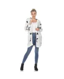 Women's Hooded Open Front Sherpa Coat
