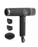 High-speed hair dryer, constant temperature hair care negative ion hair dryer, 110,000 rpm hair dryer, black - three accessories