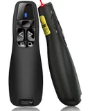 Wireless Presenter, 2.4 GHz Wireless Presenter Connection via USB Receiver, 15 m Range, Red Presenter, Remote Control Presentation for Windows and Mac/PowerPoint/Keynote/Google Slides/PDF