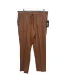 Athletic Works Women's Elastic & Drawstring Yoga Pants - Petite In Brown