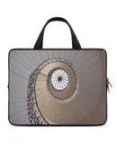 Spiral Staircase Laptop Bag Women Man 10 12 13 15 17 Inch Office Notebook Travel Computer Handbag Waterproof Bag Notebook Cover