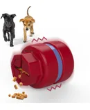 Interactive Dog Toys, Treat-Filling Fetch & Chew Toy for Dogs，Natural Rubber Material Motion Activated Automatic Erratic Bounce Ball Toys for Small/Medium Dogs,USB Rechargeable