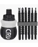 Multi functional ratchet screwdriver set, dual-use screwdriver with telescopic ratchet and opposite direction screwdriver head