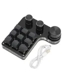 9 Keys 3 Knobs Bluetooth Customizable Customizable Keypad Copy & Paste Gaming Mini Keyboard