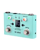 M-VAVE LOST TEMPO Effect Pedal Drum & Looper Effector Mini 2-in-1 Looper & Drum Machine Double Footswitch Looper Pedal Looper Guitar Pedal 30 Drums & 4 Loops High Precision Tuner