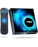 T95 Android TV Box 4GB RAM 128GB ROM, 2024 Android TV Box 10.0 with Max Storage, 4K 6K TV Box Android Allwinner H616 3D UHD H.265 2.4G/5G Dual-Band Wi-Fi Bluetooth 100M Ethernet Android Box