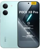 XIAOMI Poco X8 PRO 5G Ai (Compatible with Tmobile Mint Tello & Global) (512GB + 12GB) 6.59" 50MP Gamers Phone NFC Dual sim Unlocked Model 2511FPC34G Liberado (Mint Green)