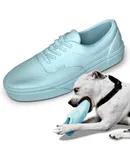 Shoe Dog Toy – Dog Toys for Aggressive Chewers – Realistic Sneaker Shoe Dog Chew Toy – Heavy-Duty Dog Toy – Tough Dog Toy for Small, Medium, Large Dogs – Sky Blue Beef