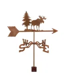 Metal Weather Vane Stainless Steel Wind Vane for Yard with Roof Bracket