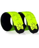LED Safety Wristband Lights, Armband Rechargeable for Runners - Pack of 2