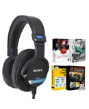 Sony MDR-M1 Closed-Back Over-Ear Reference Monitor Headphones + Music Maker Mix and Master Suite - Free Subscription to Acid Music Studio, Replay Capture Suite and Sound Forge Softwares