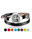 1 Piece Essential Oil Diffuser Bracelet Aromatherapy Locket Bracelet Jewelry with 8 Color Pads, Gift for Women Girls Mom at Christmas Birthday and Anniversaries(Tree Root)