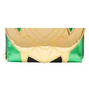 Loungefly Women's Marvel Shine Loki Zip Around Wallet In Green