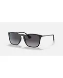 Anteojos Lentes de Sol Ray Ban Chris RB4187F 6228G 54-18 | Color Degrade Negro Mate/Gris | Protección UV | Unisex Hombre Mujer | Ancho Lente 54 mm | Altura Lente 44 mm | Tamaño Puente 18 mm | Tamaño Varilla 145 mm