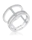 0.5Ct Parallel Ring with Brilliant CZ