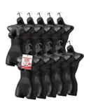 Female Bathing Suit Holder - Durable Mannequin Torso, Lightweight and Portable Half Body Shirt Holder with Hanging Hook, Mannequin for Shirt and Swimwear, Black, Pack of 10