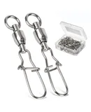 Ball Bearing Swivel Fishing Snap Stainless Steel Size 55 25 pcs