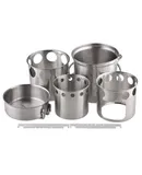 Outdoor Firewood Stove Set, Stainless Steel Firewood Stove for Camping, Picnic