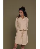 Meet me by the Cliff Dress in Sand Beige