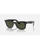 Anteojos Lentes de Sol Ray Ban Wayfarer RB2140F 901 52-22 | Color Negro Pulido/Verde | Protección UV | Unisex Hombre Mujer | Ancho Lente 52 mm | Altura Lente 41 mm | Tamaño Puente 22 mm | Tamaño Varilla 150 mm