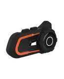 Motorcycle Helmet BT Headset Intercom with FM Radio Waterproof Helmet Intercom Motorcycle Communication System with Noise Cancellation Hands-free Calls and Voice Command for Motorbike