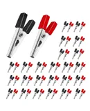 5Core Alligator Clips Electrical Metal Battery Jumper Clamps nsulated Gator Clip