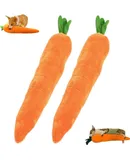 Calming Carrot Dog Toy, Themellowdog Calming Carrot, Dog Carrot Toy, Carrot Dog Toy, Dog Toy Carrot, 2 in 1 Toy and Pillow, Dog Chew Toy, Cute No Stuffing Carrot with Soft Squeaker (Large * 2pcs)