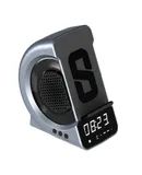New three-in-one bedside wireless charger, clock alarm clock wireless charging bluetooth speaker, rechargeable set alarm clock for sound multi-function charger