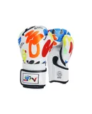BN FIGHT-Kids Boxing Gloves-6oz White