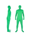 Full Body Photography Chromakey Green Suit Unisex Adult Green Bodysuit Stretch Costume for Photo Video Special Effect Festival Cosplay Carnival, 170cm/67in Height