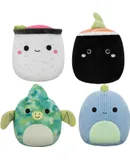 Original 3.5-Inch Dinosaurs and Sushi Dog Toy 4-Pack Small Ultrasoft Official Plush Pet Toys Amazon Exclusive