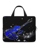 Blue Guitar Notes Laptop Bag Women Man 10 12 13 15 17 Inch Office Notebook Travel Computer Handbag Waterproof Bag Notebook Cover