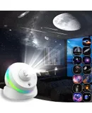 [6th Gen Upgraded] Planetarium Galaxy Projector, 13 in 1 Star Light Projector Starry Sleep Night Light-White