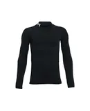 Under Armour Boys' Coldgear Armour Mock Long Sleeve Shirt In Black/white