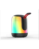 Enormous portable speaker with dual bass drivers (for on the go Bluetooth speaker, portable music box RGB colorful light show, LED Bluetooth box wireless, with hands-free function for cell phone and PC)