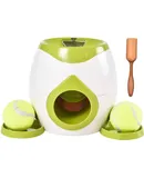 Dog Puzzle Toy Interactive Dog Toy Treat Dispensing Toy with Detachable Dishes Tennis Training for Dogs