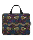 Menorah, Koa, Hanukkah, Arrangement Laptop Bag Women Man 10 12 13 15 17 Inch Office Notebook Travel Computer Handbag Waterproof Bag Notebook Cover