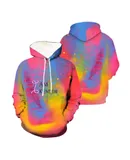 I am Kenough Hoodie Hooded Jacket 3D Tie Dye Men's Hoodie with Hood Unisex Long Sleeve Hoodie Pullover Sweatshirt for Men and Women XL Pink