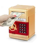 Creative Gifts for Kids 2025 Piggy Bank Cash Coin Jar ATM Bank Electronic Coin Piggy Bank Kids Gold