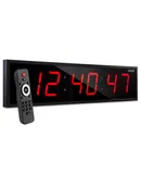 Ivation 24 in. Large Digital Wall Clock, LED Digital Clock with Timer and Alarm