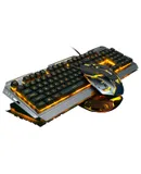 Gaming Keyboard and Mouse Combo with RGB Backlit, All-Metal Panel, Anti-Ghosting , Wired for MAC Windows PC Gamers