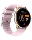 1.28-inch Round Screen Smart Watch 1.28-Inch Women's Smart Watch Bluetooth Talk Exercise Heart Rate Blood Pressure Oximetry Sleep (Pink)Exercise Pedometer Heart Rate Detection Sleep Analysis Smart Watch（Pink）