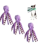 Poochplaypen Tugo Toy Octopus, Pooch Playpen Tugo Toy, Pawforloves Premium Pet Plush Toy, 2024 Octopus Dog Toy Immortal Squeaky Dog Toys for for Aggressive Chewers, Octopus Dog Plush Toy (Purple*3)